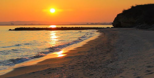 Sonnenuntergang am Strand