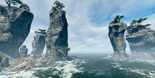 Stone Island In The Sea