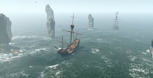 Landscape With Rocks And Sea