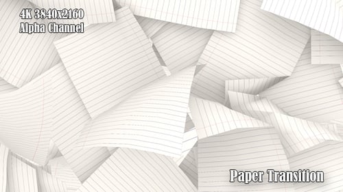Animated Lined Paper Sheets Transition