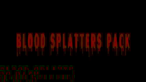 Grungy Dripping Blood Splatter Transition Pack