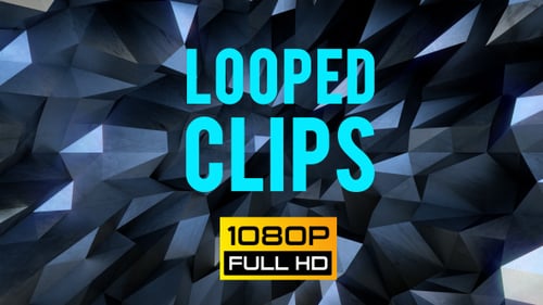 Dynamic Abstract Geometric Polygonal Loop Background