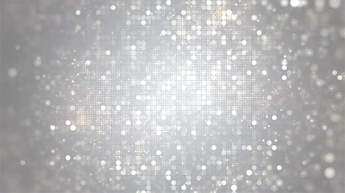 Glittering Silver Bokeh Dots Circle Background