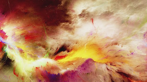 Vibrant Abstract Fluid Ink Swirls Background Animation