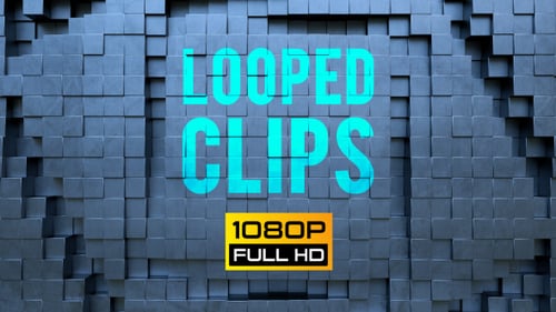 Abstract Dynamic 3D Cube Wall Motion Background