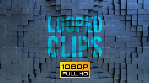 Dynamic Moving 3D Cubes Abstract Background Animation