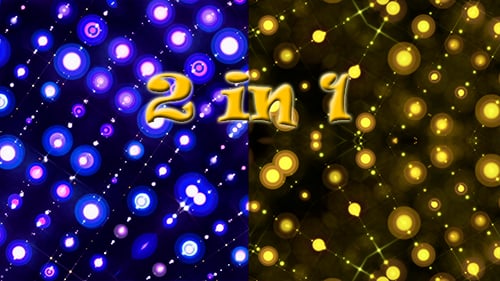 Dynamic Shifting Abstract Geometric Glowing Circles Background Loop