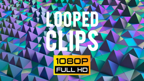 Animated Pyramids Background Looped 16