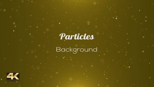 Elegant Golden Shimmering Particles Background