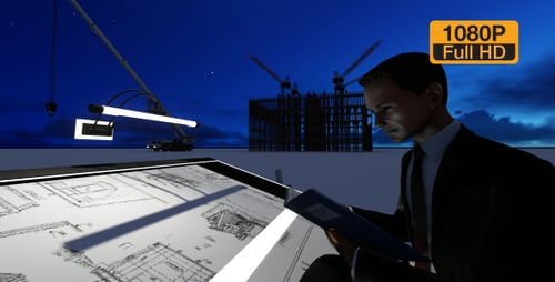 Proyecto de construcción de edificios y arquitecto