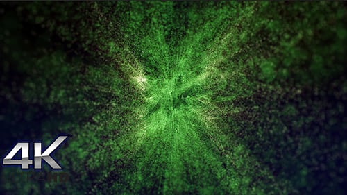 Epic Green Particles Background ( Ultra HD )