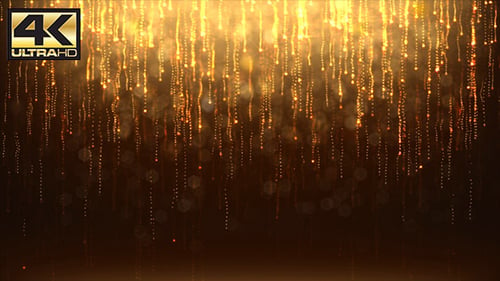 Elegant Golden Shimmering Particles Falling Luxury Celebration Background