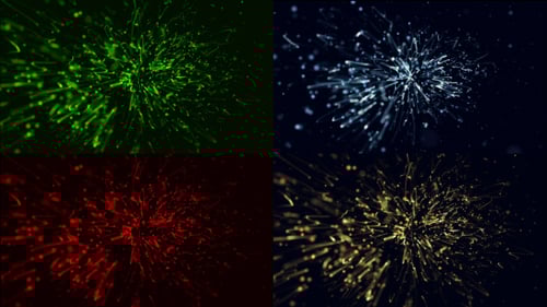 Loopable Abstract Particle Burst Background Animation