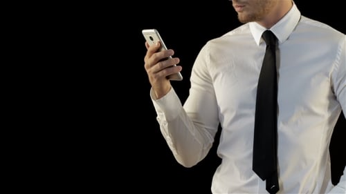 Guy Lifts Smartphone By His Hand