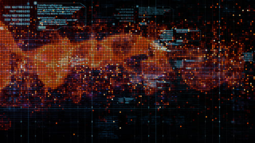 Gitter für digitale Matrix-Partikel 07