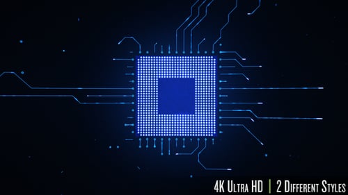 Motherboard CPU Circuits 4k