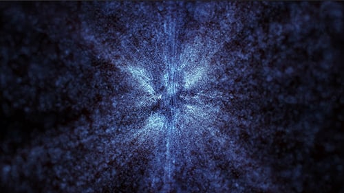 Epic Blue Particles Abstract Background