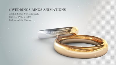 6 3D Wedding Rings Animations, Openers ft. wedding animation ...