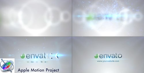 Clean Cinematic Light Flare Logo Reveal