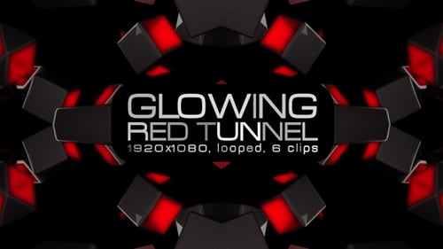 Glowing Red Tunnel VJ Pack
