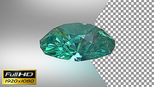 Rotation mit blauen Diamanten