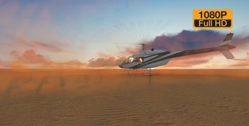 Abfliegender Hubschrauber