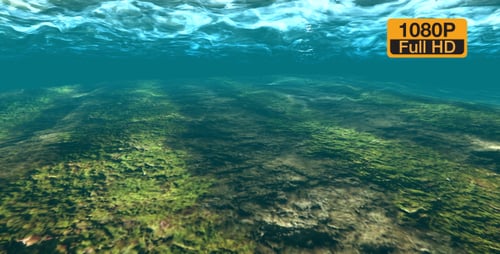 Underwater rock ground