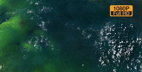 Black wavy water surface