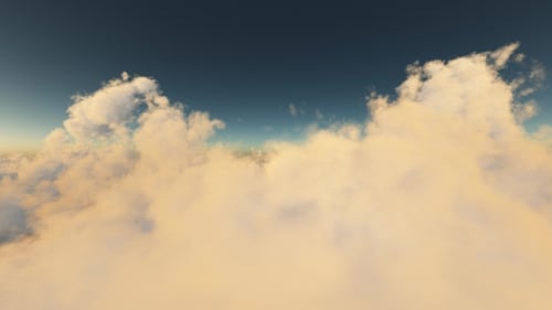 Aéreo sobre las nubes