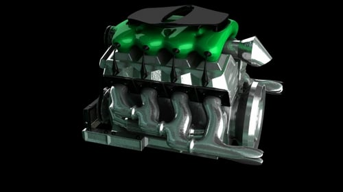 Drehbarer Automotor