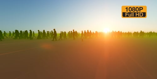 Силуэт Люди гуляют