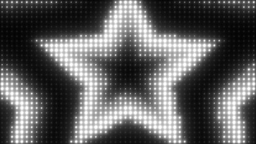 Lichtwand White Star VJ Loop