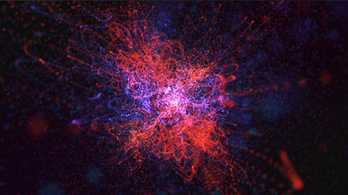Dynamic Abstract Particle Flow Background Loop