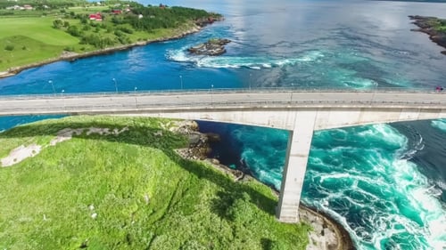 Whirlpools of the Maelstrom of Saltstraumen, Nordland, Norway
