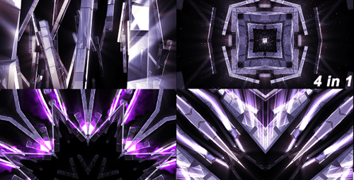 Abstract Geometric Light Rays Motion Background Loop