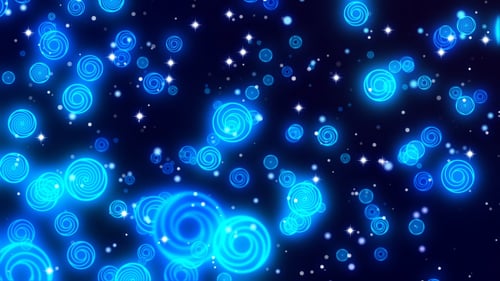 Circles Blue Neon