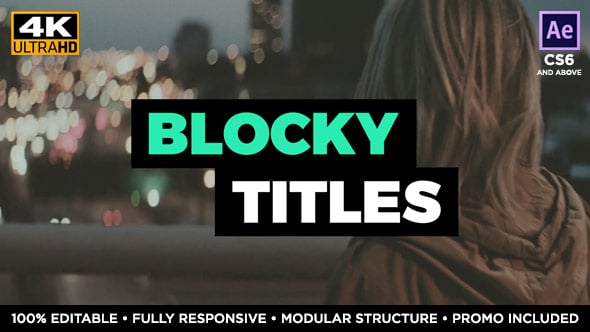Modern Block Titles for Dynamic Captions and Lower Thirds, Elements ft ...
