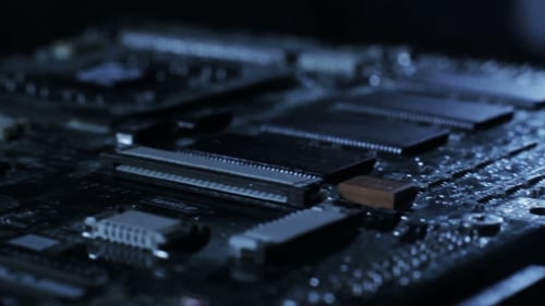 Vídeo deslizante da placa-mãe do PC