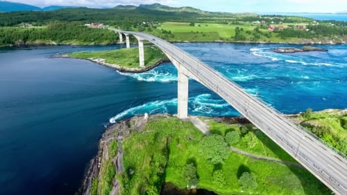 Whirlpools of the Maelstrom of Saltstraumen, Nordland, Norway
