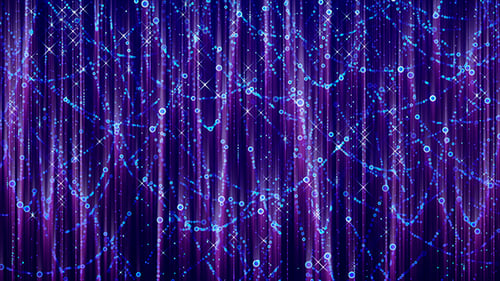 Abstract Blue Particle Trails and Shimmering Light Streaks Background