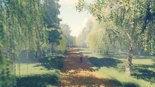 Running In Forest