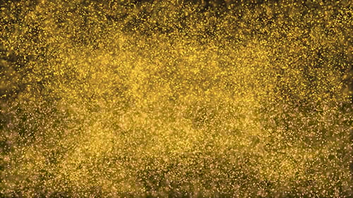 Elegant Golden Particles Abstract Glittering Motion Background