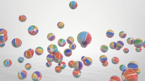 Beach Balls Background
