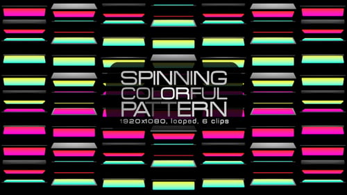 Dynamic Neon Geometric Pattern Background Loop