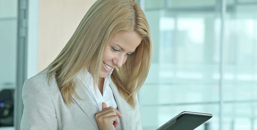 Business Lady With Pad