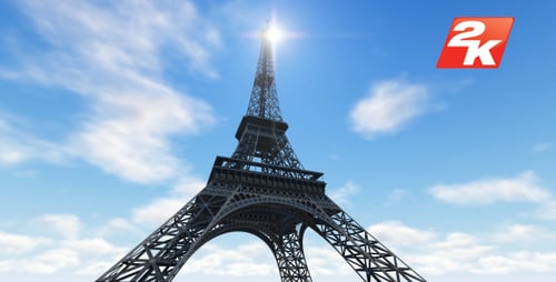 Torre Eiffel y nubes time-lapse
