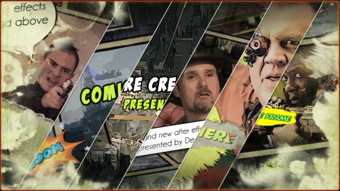 Dynamic Action Comic Book Visual Story Intro, Video Displays ft ...