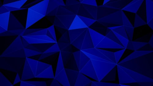 Abstract Blue Geometric Polygonal Background Loop Animation