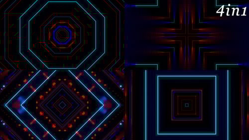 Neo Neon - VJ Loop Pack (4in1)