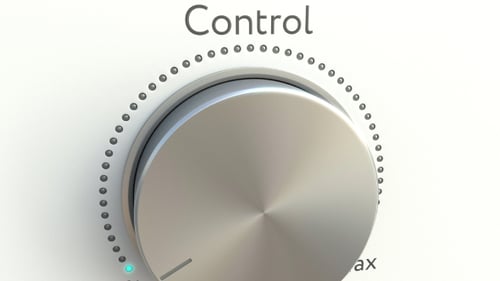 Rotating Knob with Control Inscription